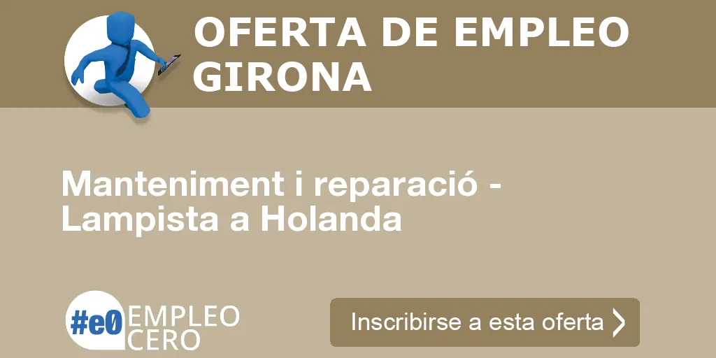 Manteniment i reparació - Lampista a Holanda