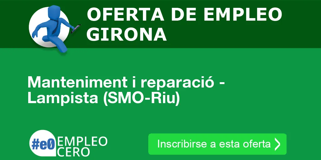 Manteniment i reparació - Lampista (SMO-Riu) Manteniment i reparació - Lampista (SMO-Riu)