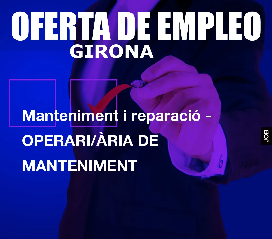 Manteniment i reparaci