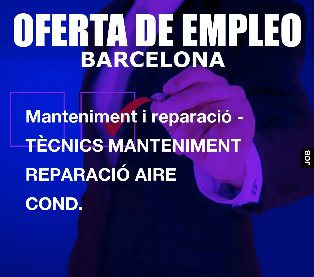 Manteniment i reparaci