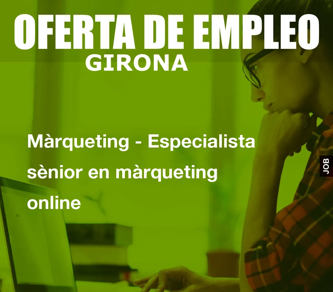 Màrqueting – Especialista sènior en màrqueting online