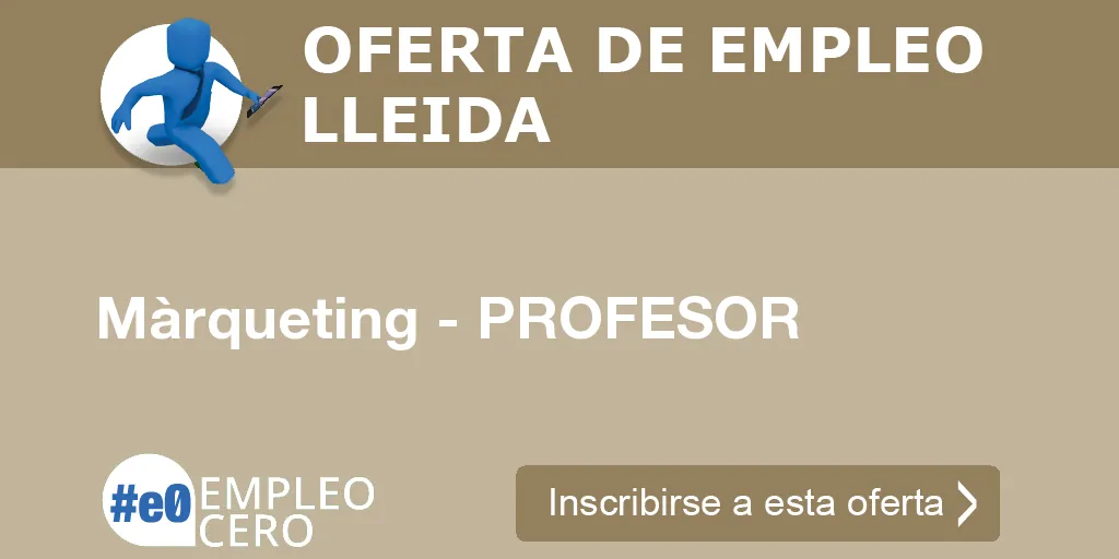 Màrqueting - PROFESOR Màrqueting - PROFESOR