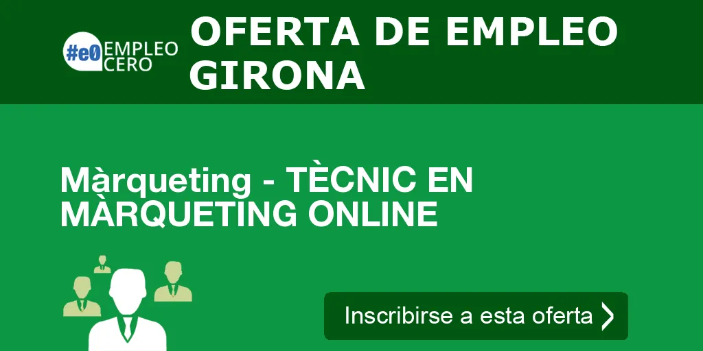 Màrqueting - TÈCNIC EN MÀRQUETING ONLINE Màrqueting - TÈCNIC EN MÀRQUETING ONLINE