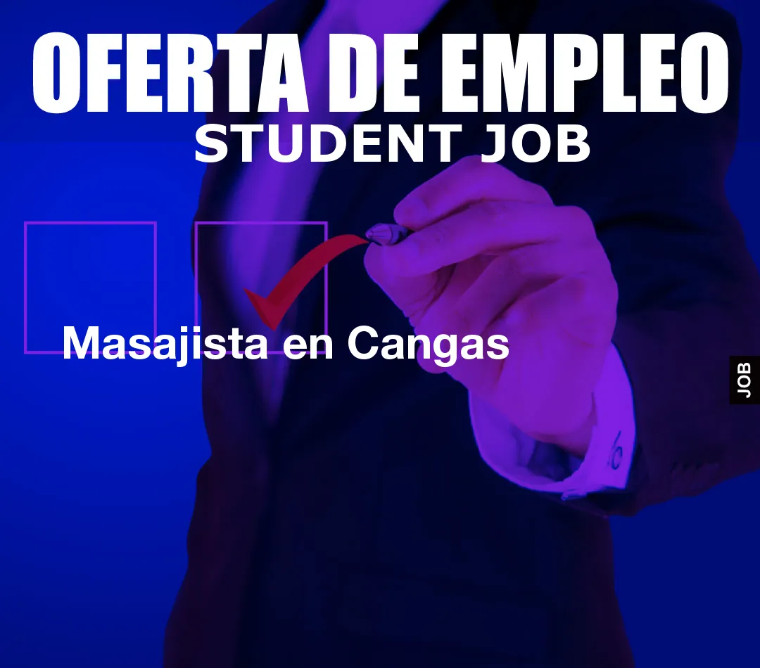 Masajista en Cangas