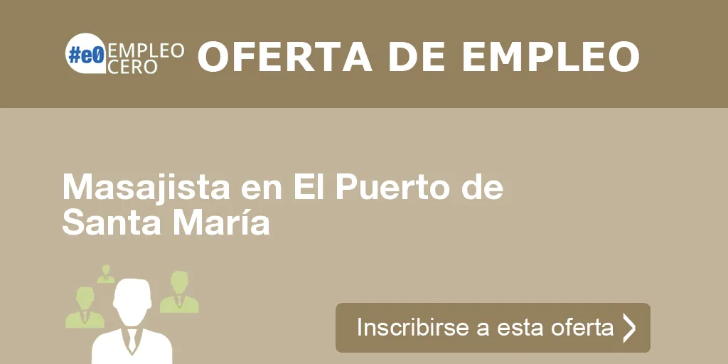 Masajista en El Puerto de Santa María