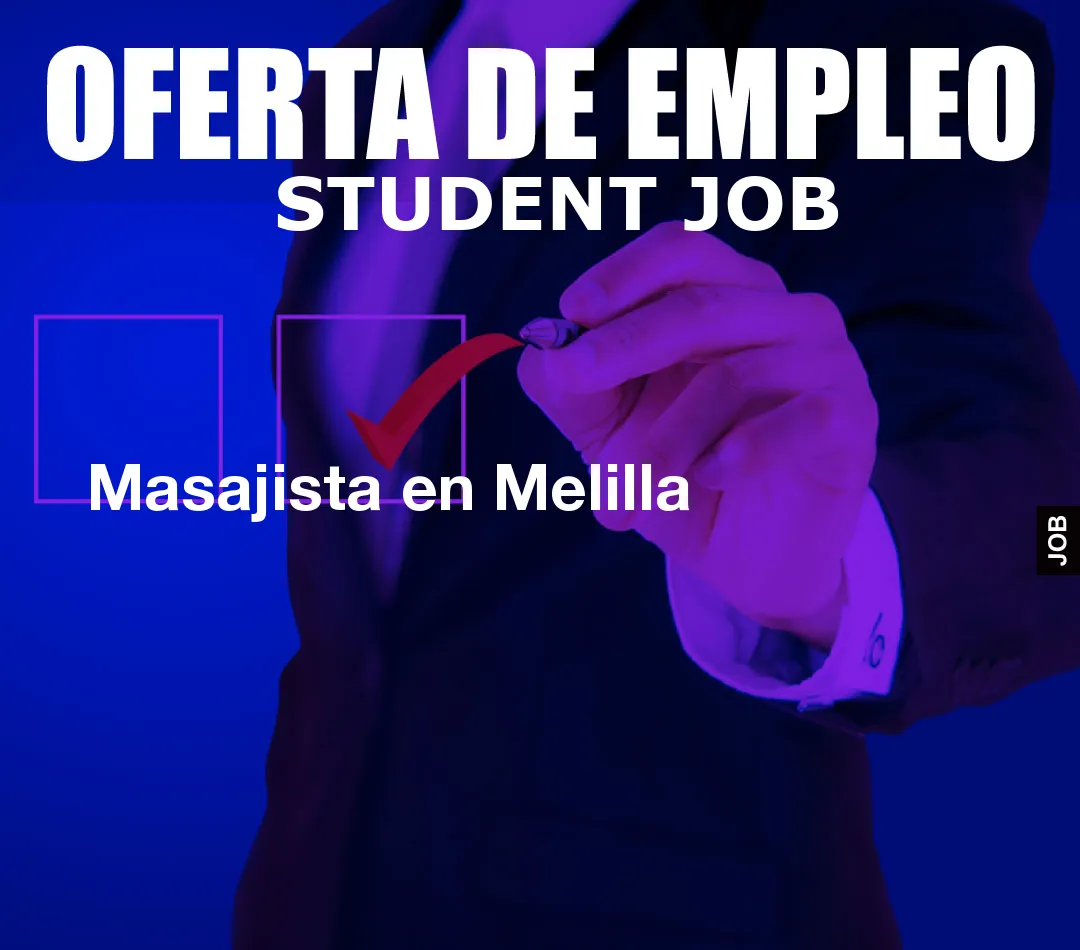 Masajista en Melilla