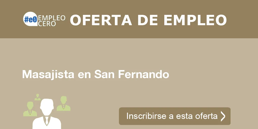 Masajista en San Fernando Masajista en San Fernando