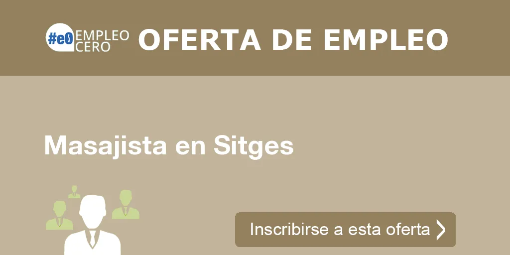 Masajista en Sitges Masajista en Sitges