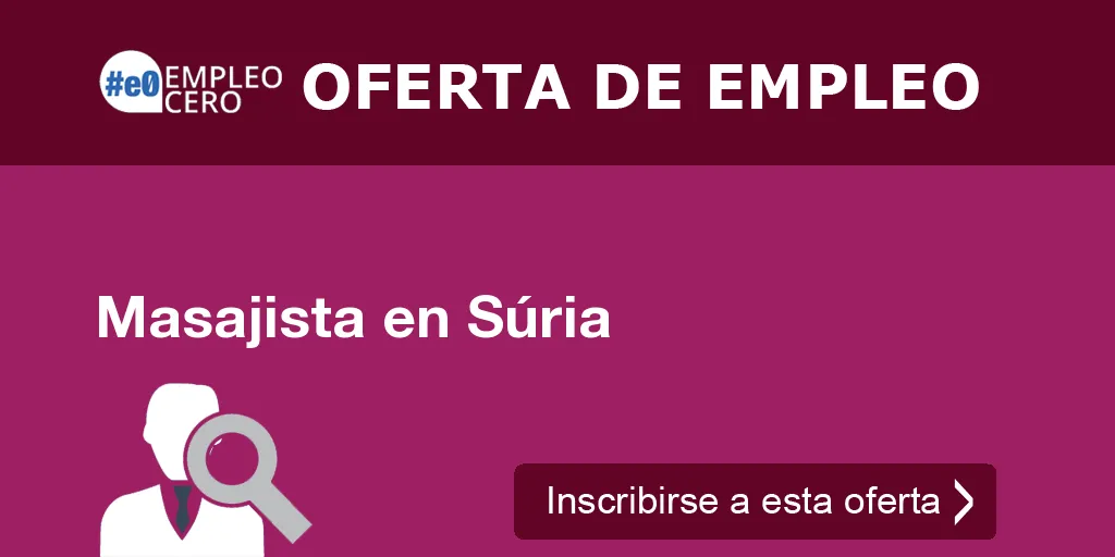 Masajista en Súria