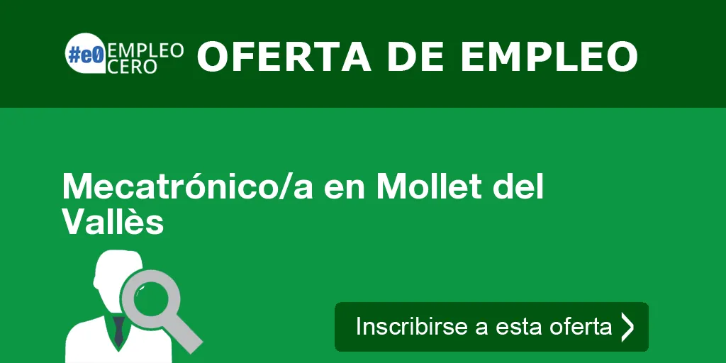 Mecatrónico/a en Mollet del Vallès