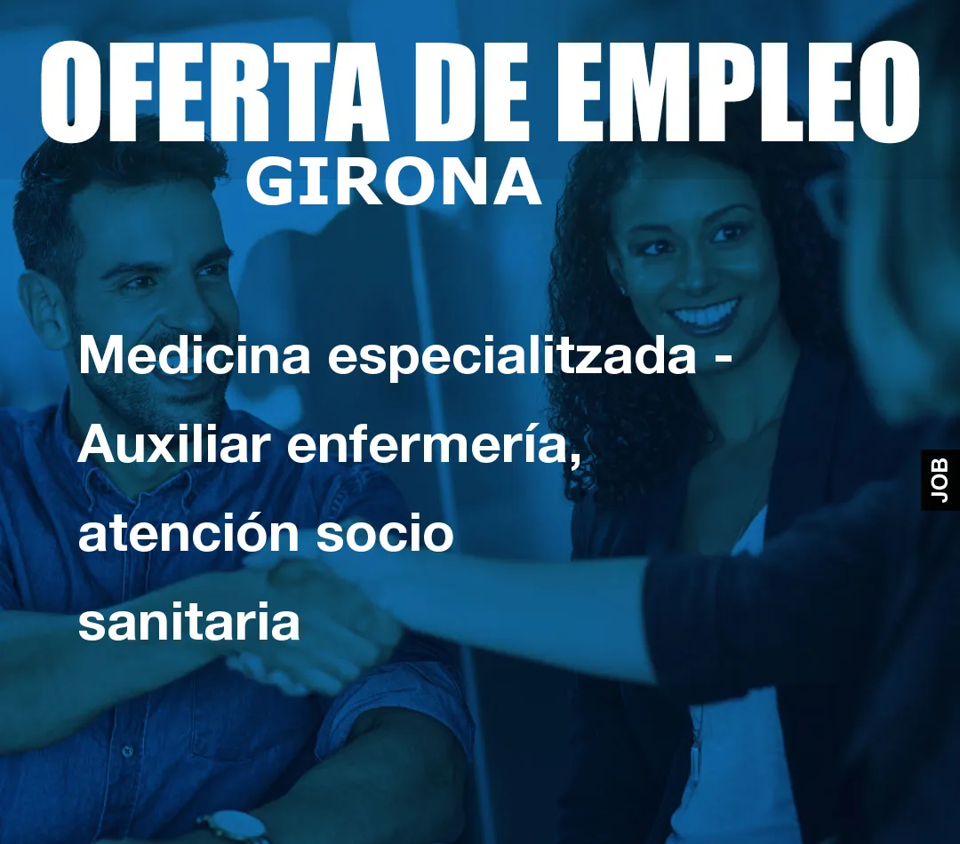 Medicina especialitzada – Auxiliar enfermer