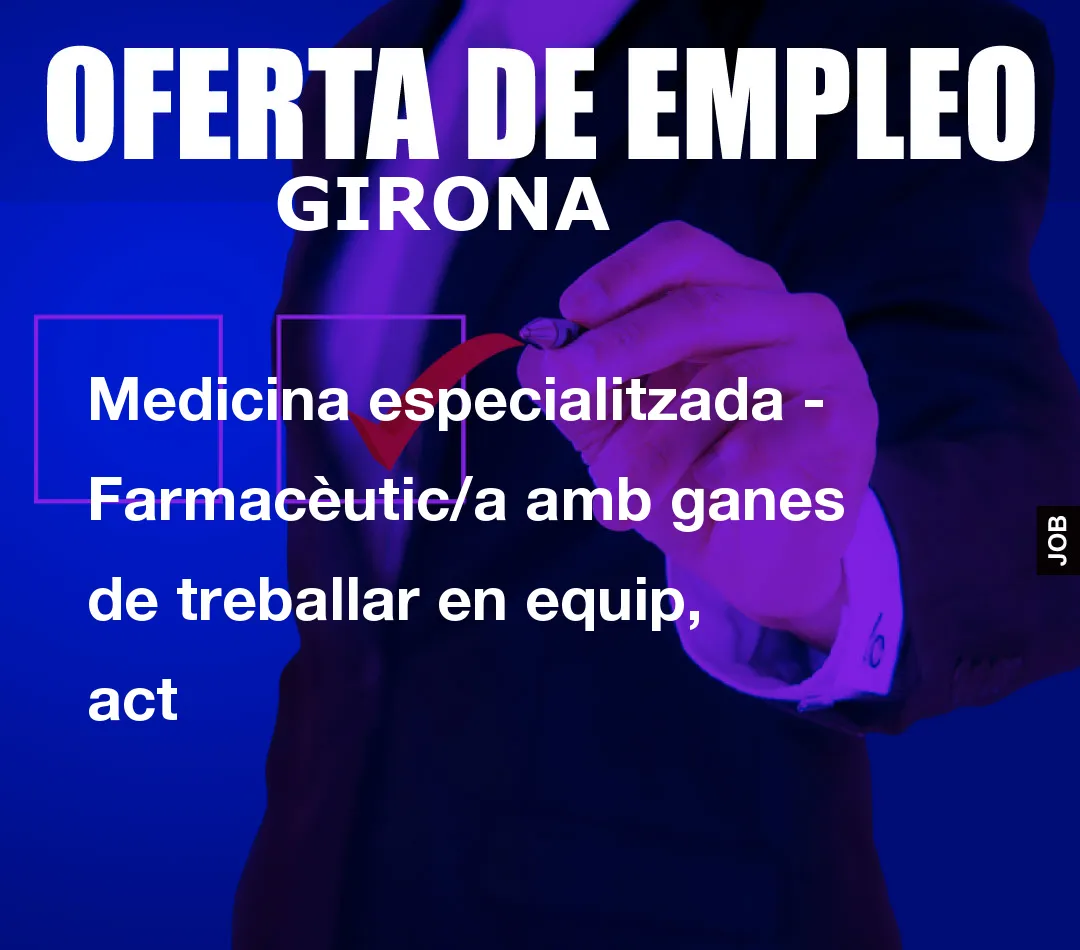 Medicina especialitzada – Farmac