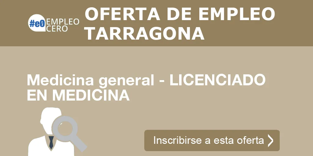 Medicina general - LICENCIADO EN MEDICINA Medicina general - LICENCIADO EN MEDICINA