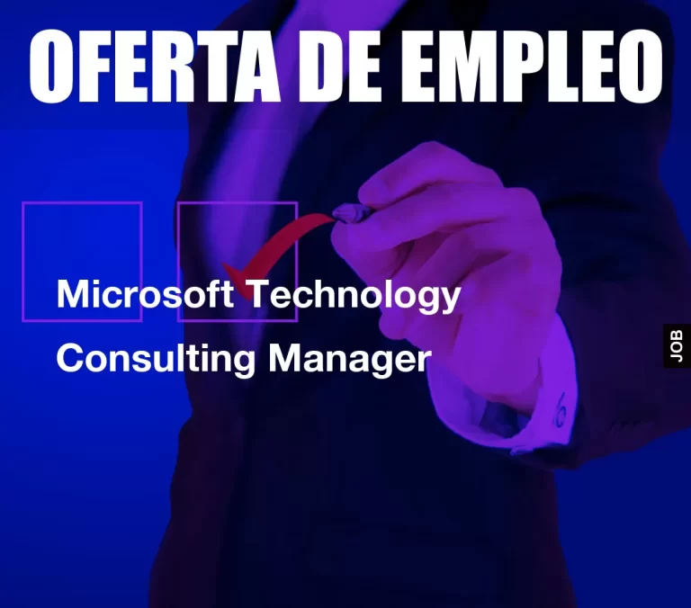 Microsoft Technology Consulting Manager