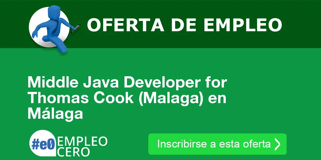 Middle Java Developer for Thomas Cook (Malaga) en Málaga