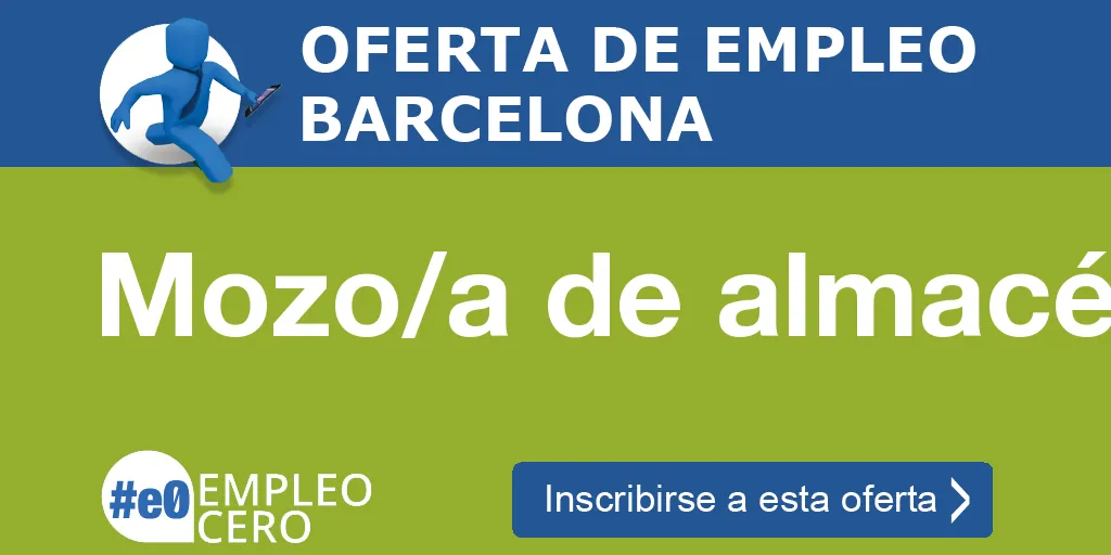 Mozo/a de almacén