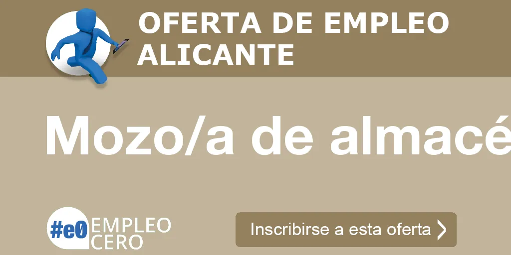 Mozo/a de almacén Mozo/a de almacén