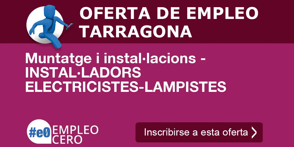 Muntatge i instal·lacions - INSTAL·LADORS ELECTRICISTES-LAMPISTES Muntatge i instal·lacions - INSTAL·LADORS ELECTRICISTES-LAMPISTES