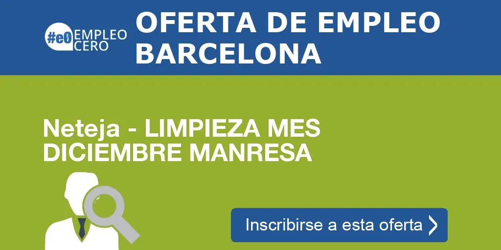 Neteja - LIMPIEZA MES DICIEMBRE MANRESA Neteja - LIMPIEZA MES DICIEMBRE MANRESA