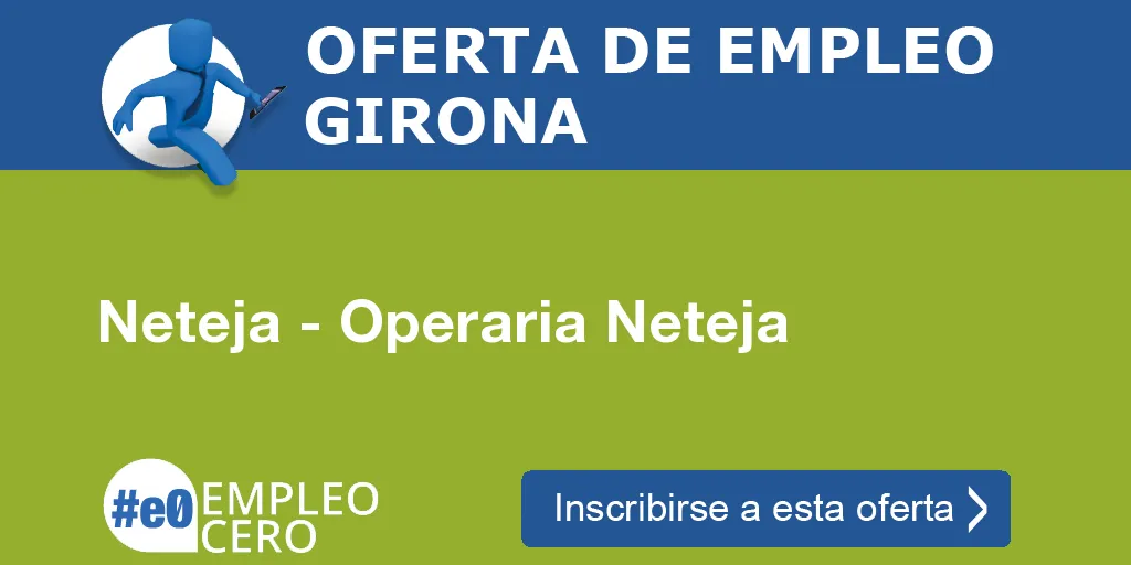 Neteja - Operaria Neteja Neteja - Operaria Neteja