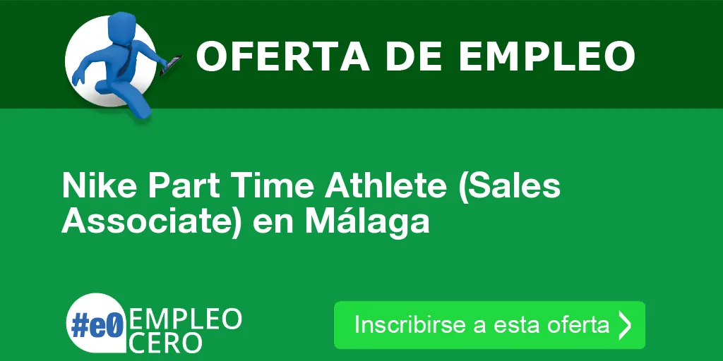 Nike Part Time Athlete (Sales Associate) en Málaga