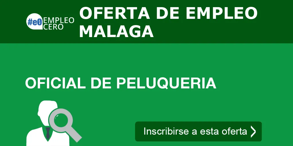 OFICIAL DE PELUQUERIA
