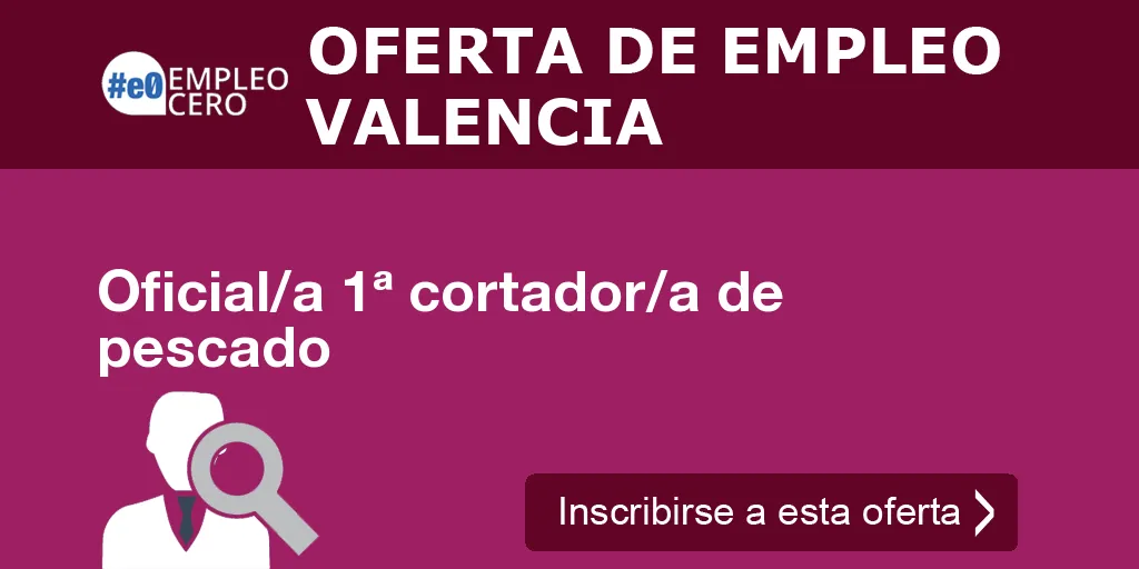 Oficial/a 1ª cortador/a de pescado Oficial/a 1ª cortador/a de pescado