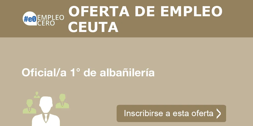 Oficial/a 1° de albañilería