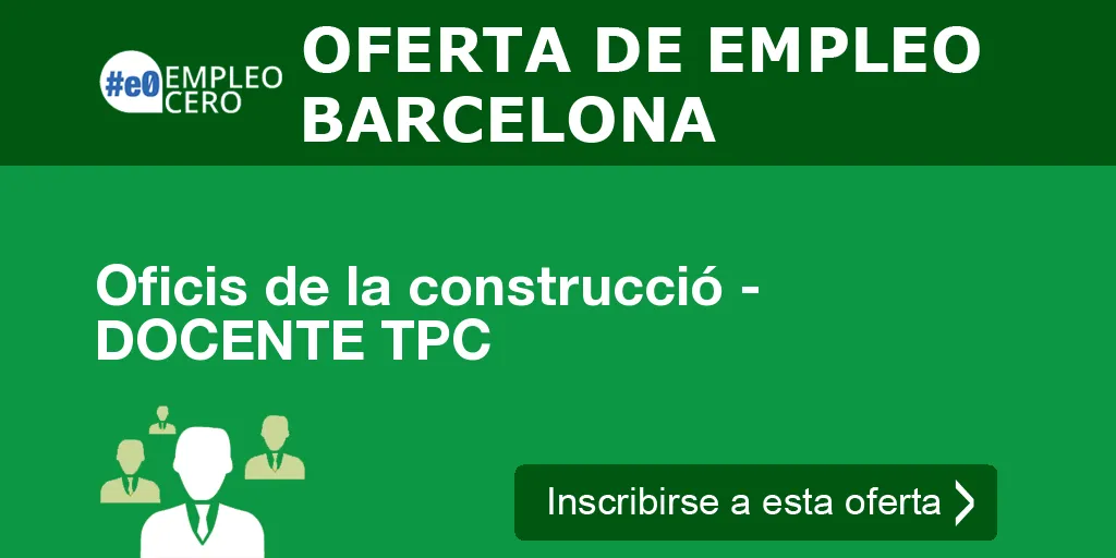 Oficis de la construcció - DOCENTE TPC Oficis de la construcció - DOCENTE TPC
