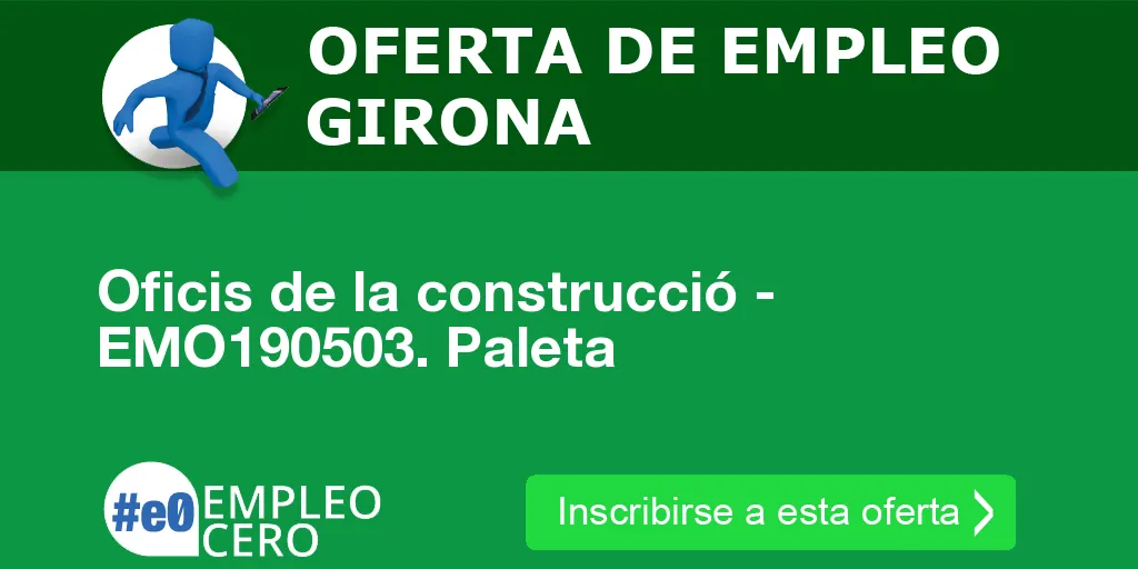 Oficis de la construcció - EMO190503. Paleta Oficis de la construcció - EMO190503. Paleta