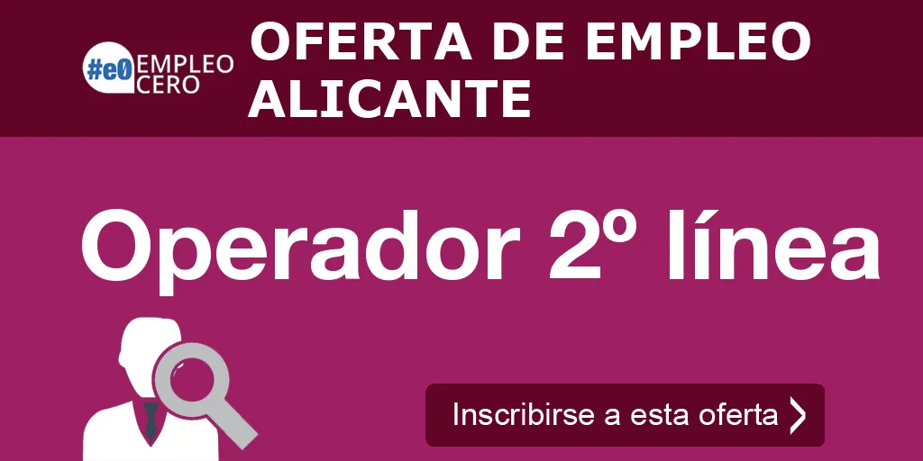 Operador 2º línea