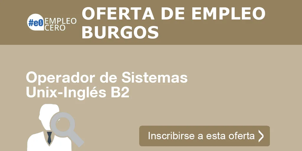 Operador de Sistemas Unix-Inglés B2 Operador de Sistemas Unix-Inglés B2