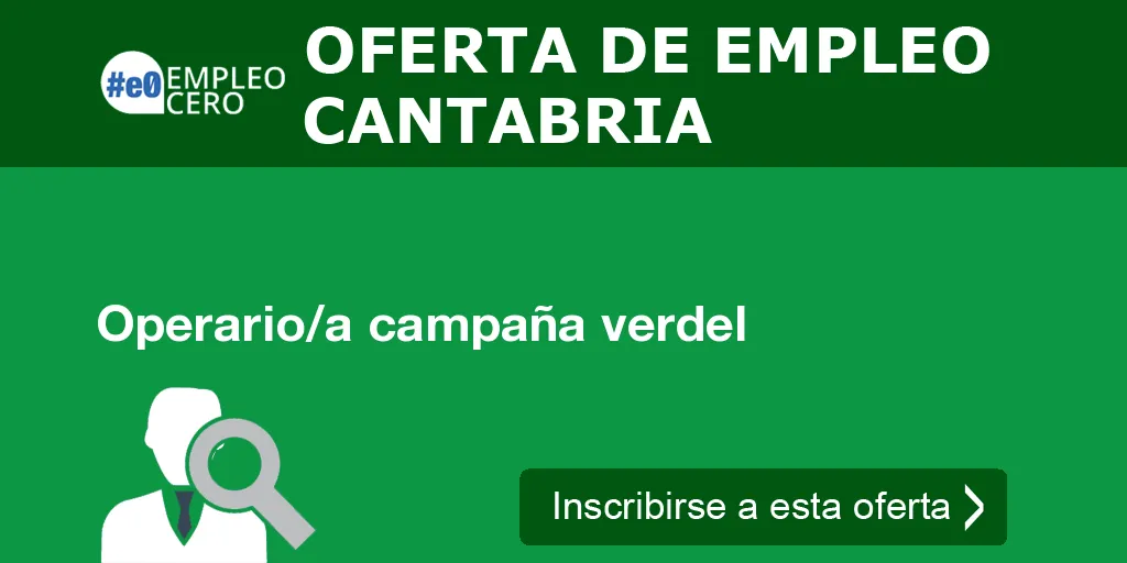 Operario/a campaña verdel
