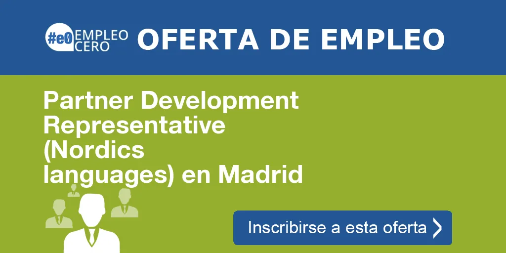 Partner Development Representative (Nordics languages) en Madrid