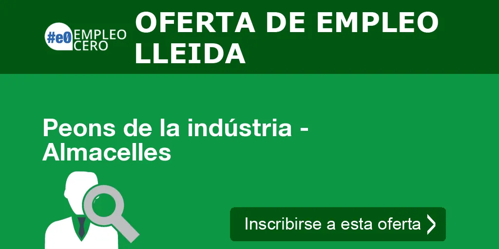 Peons de la indústria - Almacelles Peons de la indústria - Almacelles