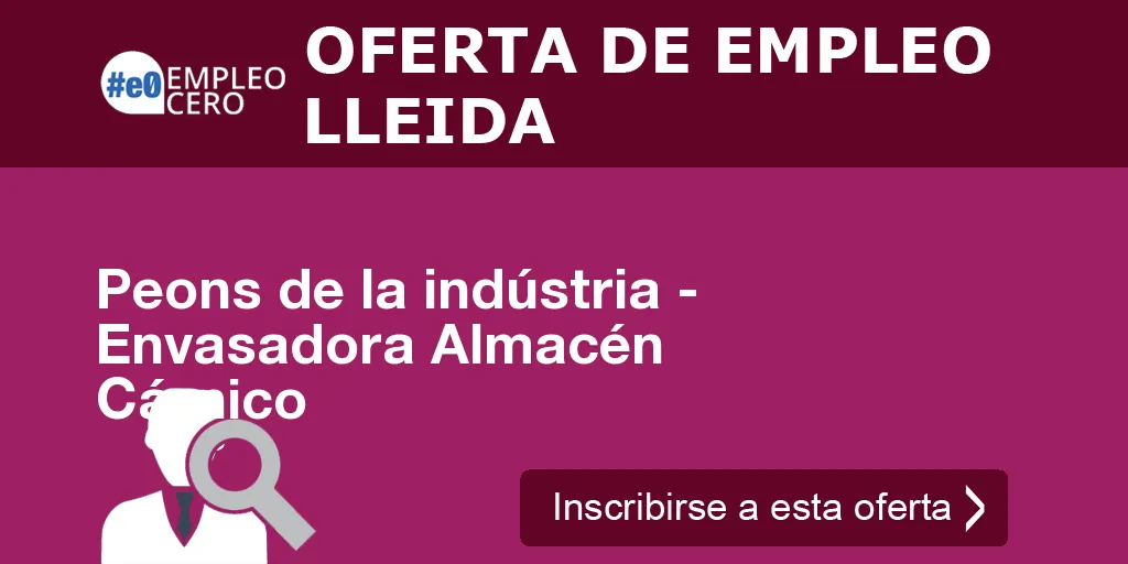 Peons de la indústria - Envasadora Almacén Cárnico Peons de la indústria - Envasadora Almacén Cárnico