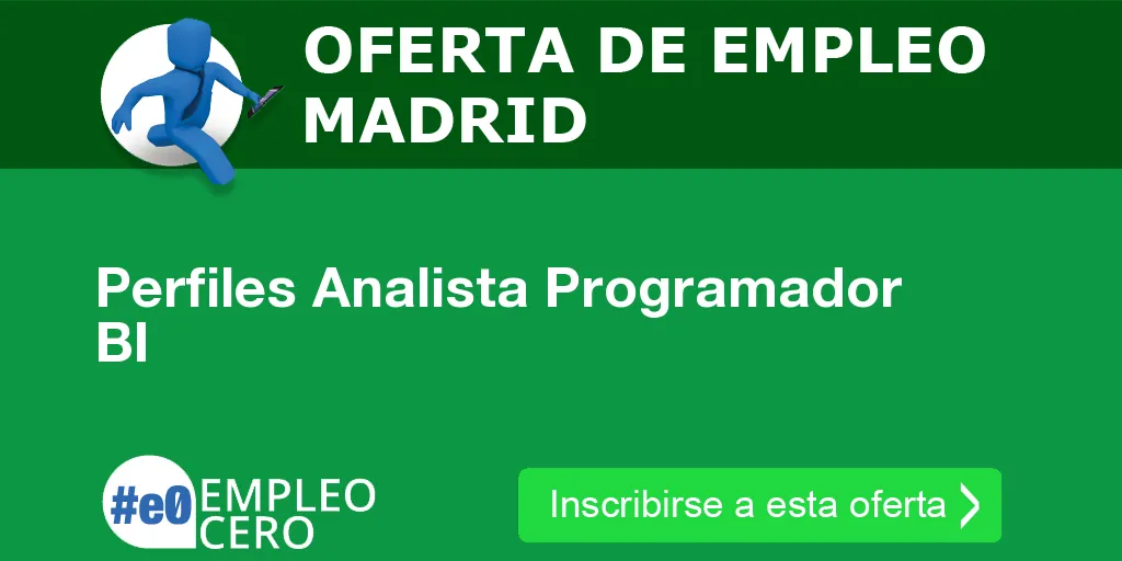 Perfiles Analista Programador BI