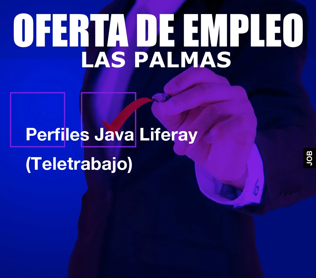 Perfiles Java Liferay (Teletrabajo)