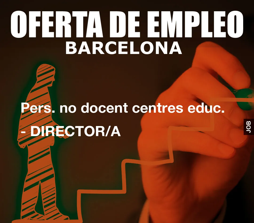 Pers. no docent centres educ. – DIRECTOR/A