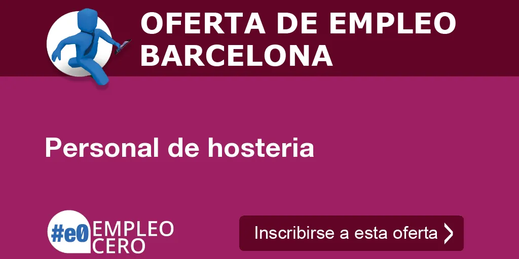 Personal de hosteria