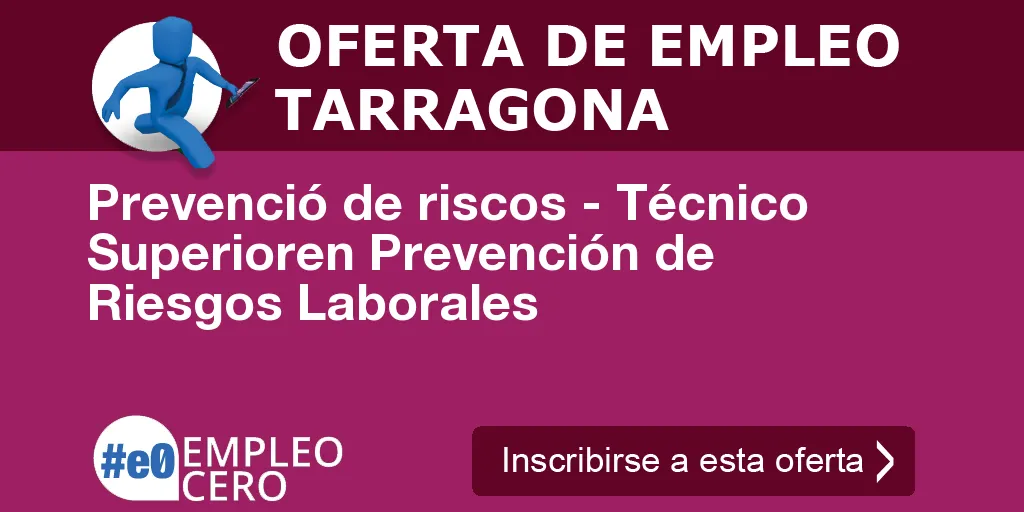 Prevenció de riscos - Técnico Superioren Prevención de Riesgos Laborales Prevenció de riscos - Técnico Superioren Prevención de Riesgos Laborales