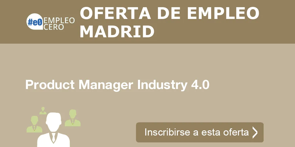 Product Manager Industry 4.0 Product Manager Industry 4.0