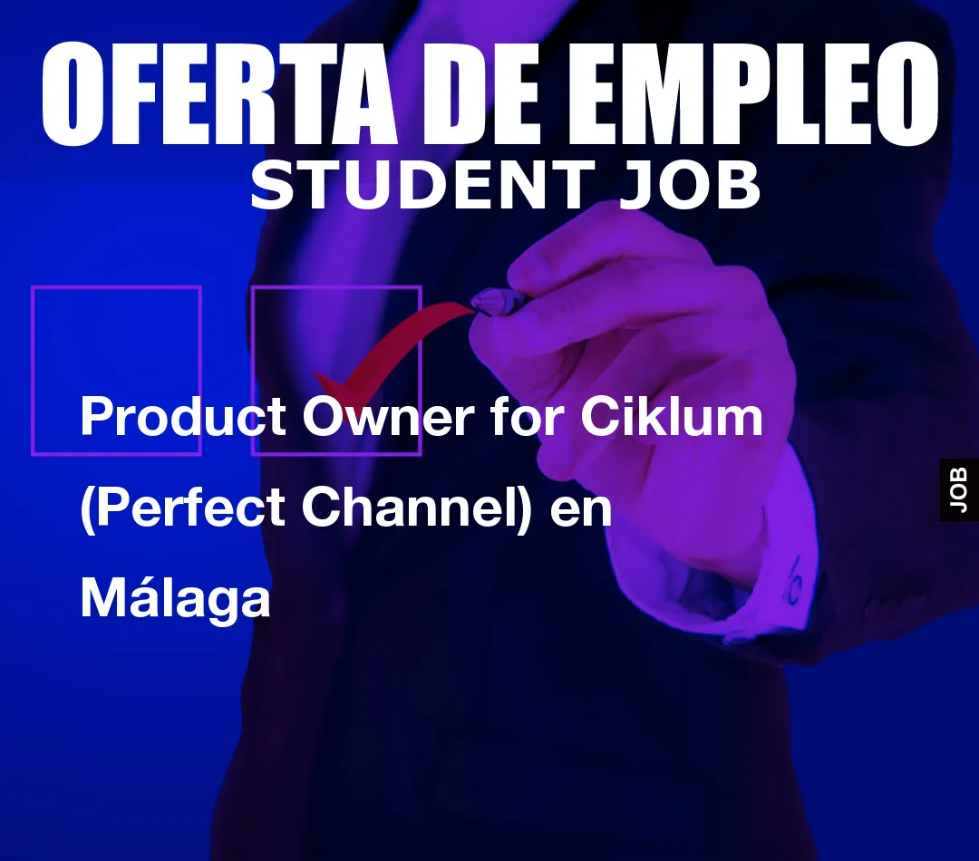 Product Owner for Ciklum (Perfect Channel) en M