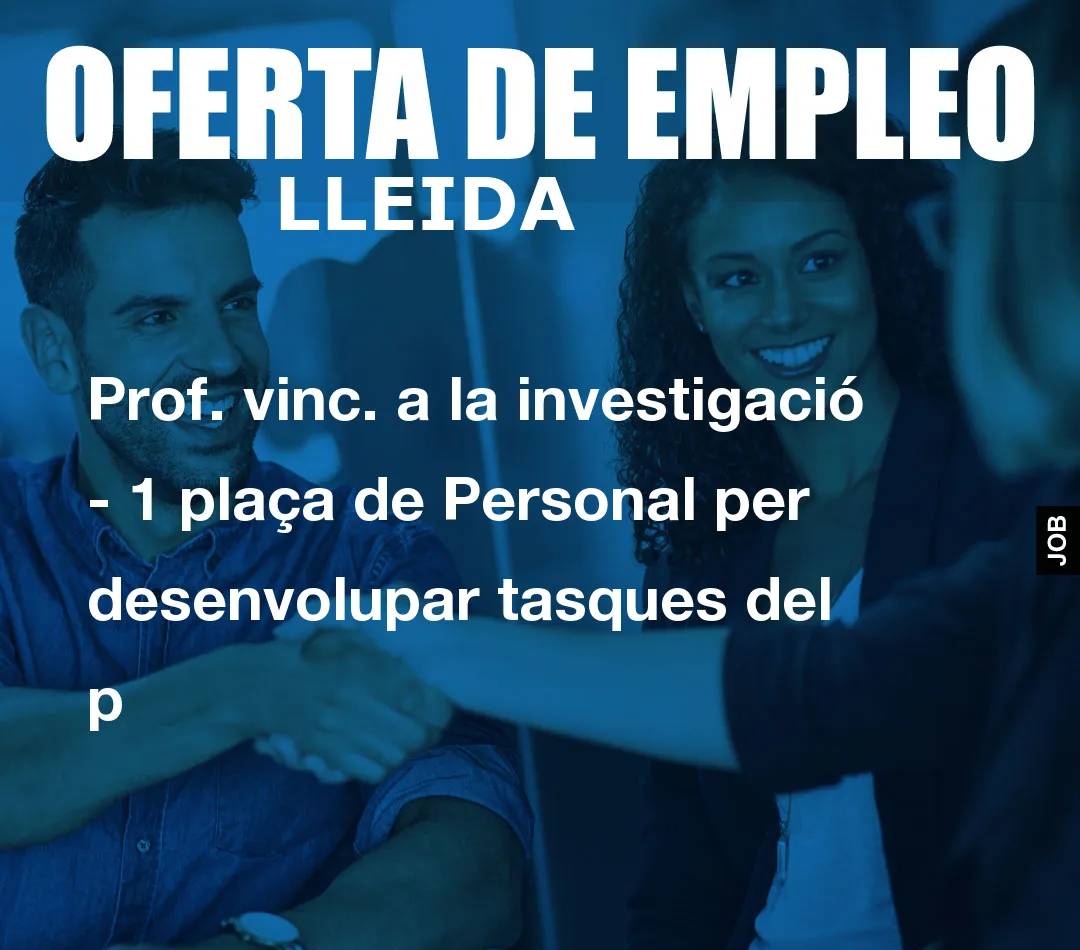 Prof. vinc. a la investigaci