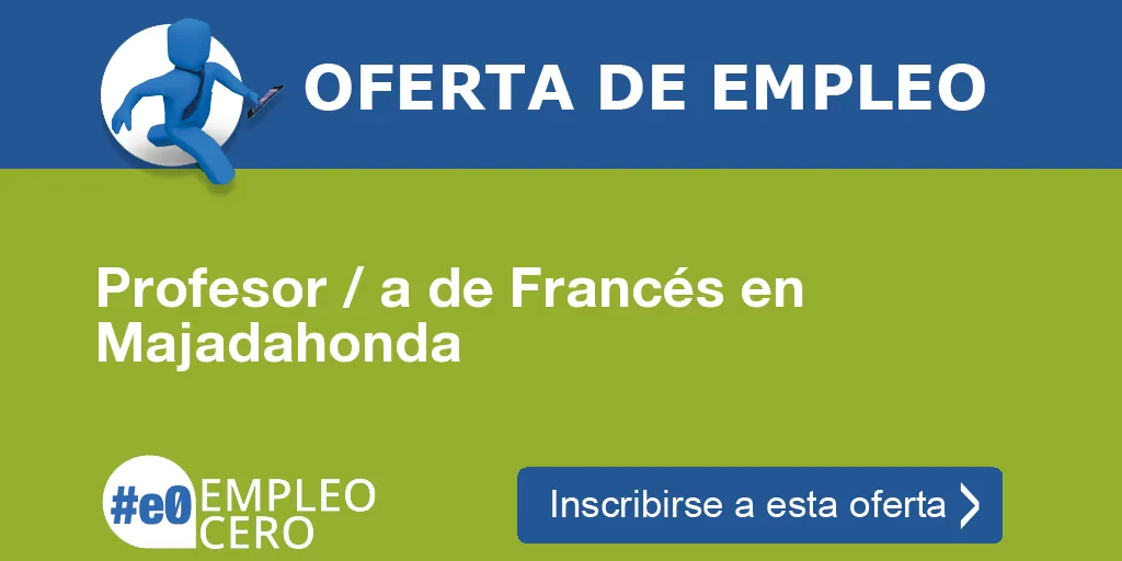 Profesor / a de Francés en Majadahonda Profesor / a de Francés en Majadahonda