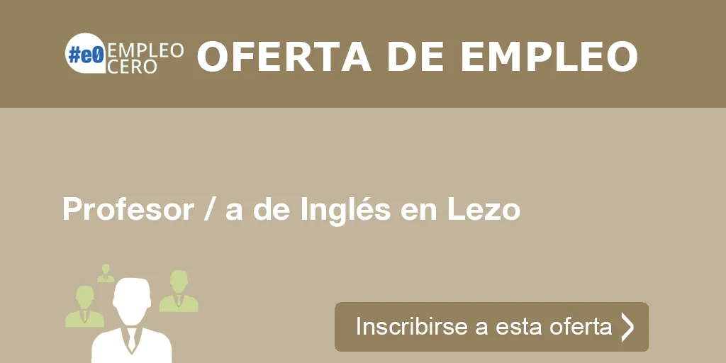 Profesor / a de Inglés en Lezo
