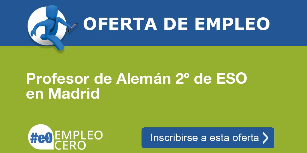 Profesor de Alemán 2º de ESO en Madrid Profesor de Alemán 2º de ESO en Madrid