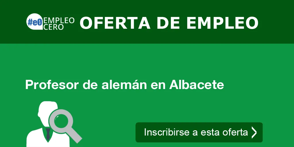 Profesor de alemán en Albacete Profesor de alemán en Albacete