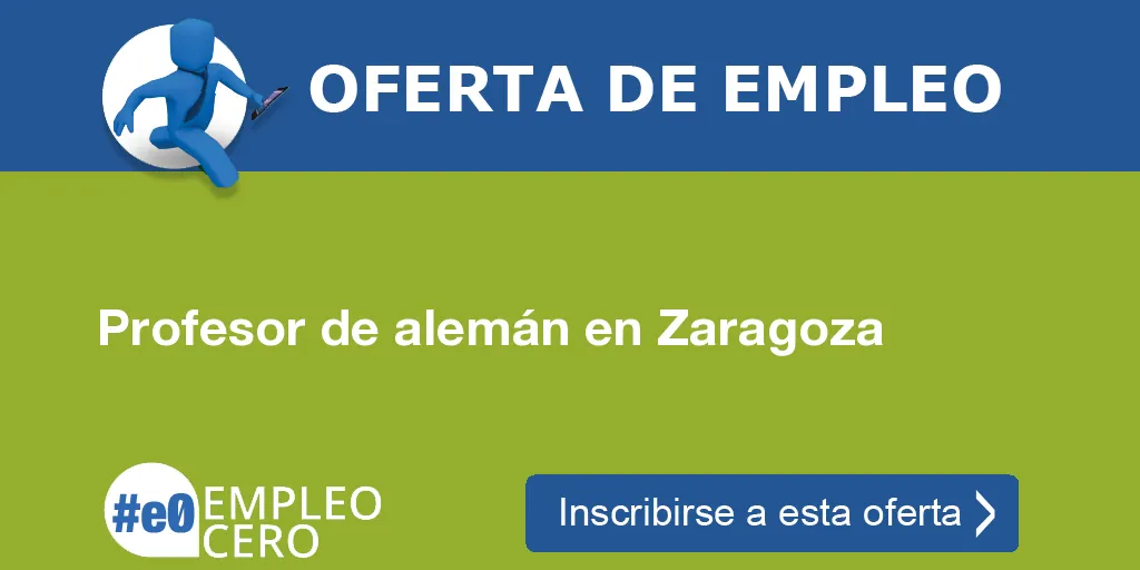 Profesor de alemán en Zaragoza