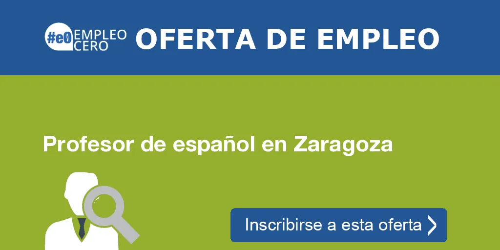 Profesor de español en Zaragoza Profesor de español en Zaragoza